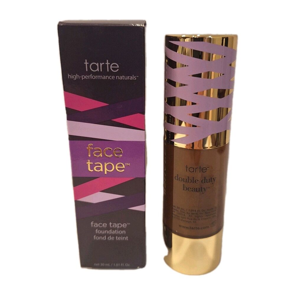 Tarte Face Tape Foundation Espresso 61H 1.01 Oz New In Box Double Duty Beauty